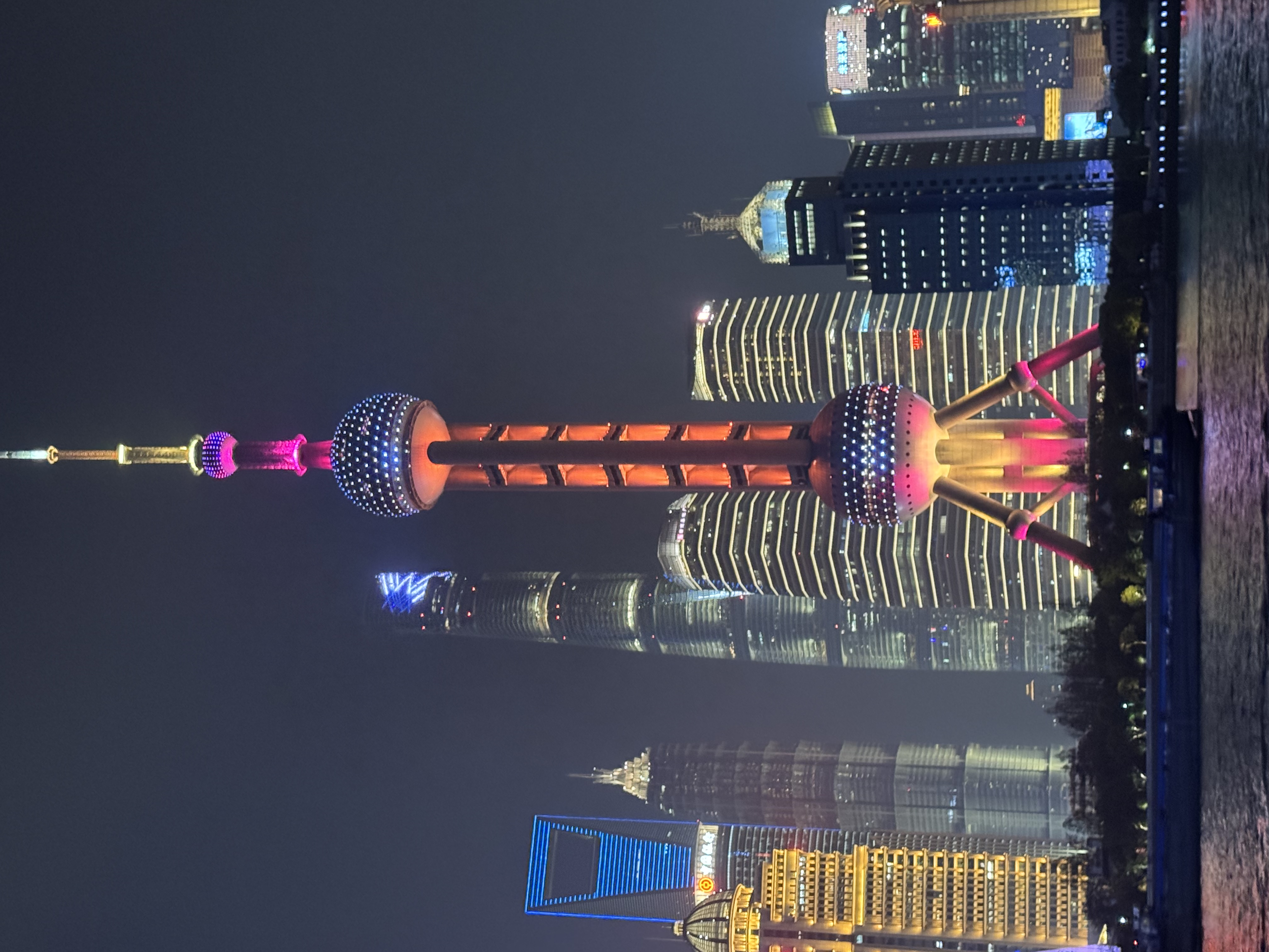 Skyline de Shanghái de noche